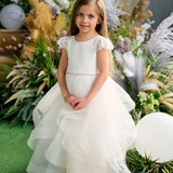 First Communion Flower Girl Wedding White Dress