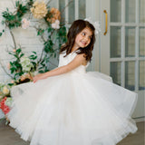 First Communion Flower Girl Wedding White Dress