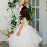 First Communion Flower Girl Wedding White Dress