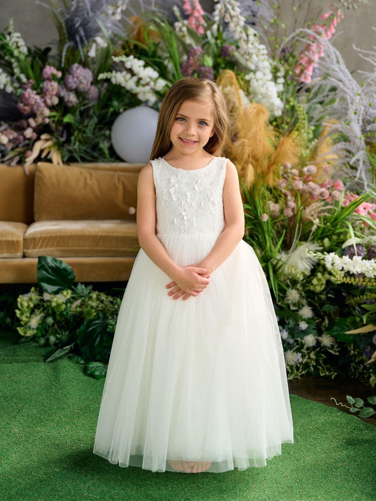 First Communion Communion Dresses Flower Girl Wedding White Dress