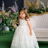First Communion Flower Girl Wedding White Dress