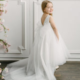 TETER WARM Flower Girls White Dress Occasion Flow Lace Princess Wear in New Jersey