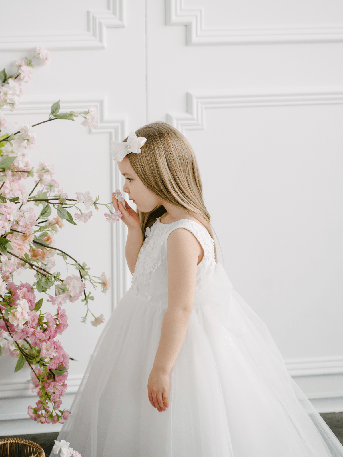 TETER WARM Flower Girls White Dress Occasion Flow Lace Princess Wear in New Jersey