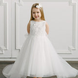 Flower Girls White Dress Princess Wear in New Jersey