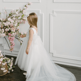 First Communion Communion Dresses Flower Girl Wedding White Dress Baby Baptism Dress
