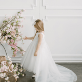 First Communion Communion Dresses Flower Girl Wedding White Dress Baby Baptism Dress