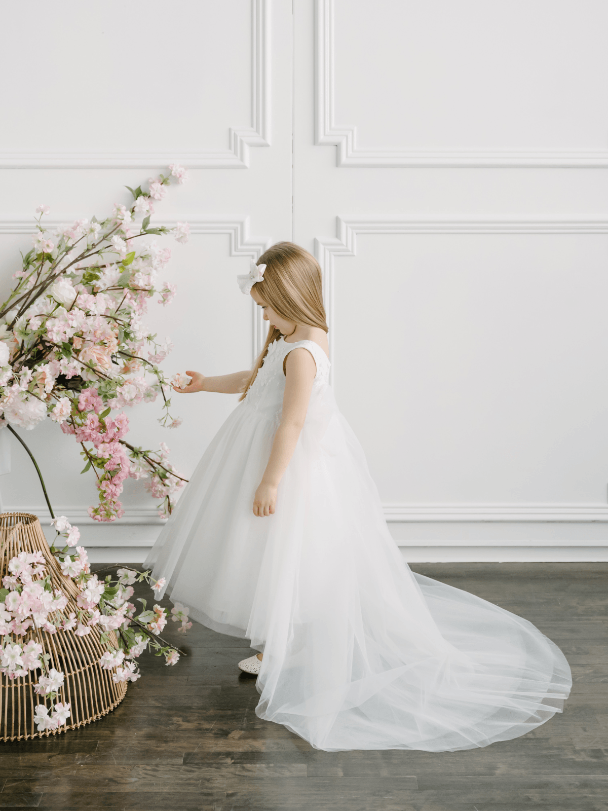 First Communion Communion Dresses Flower Girl Wedding White Dress Baby Baptism Dress