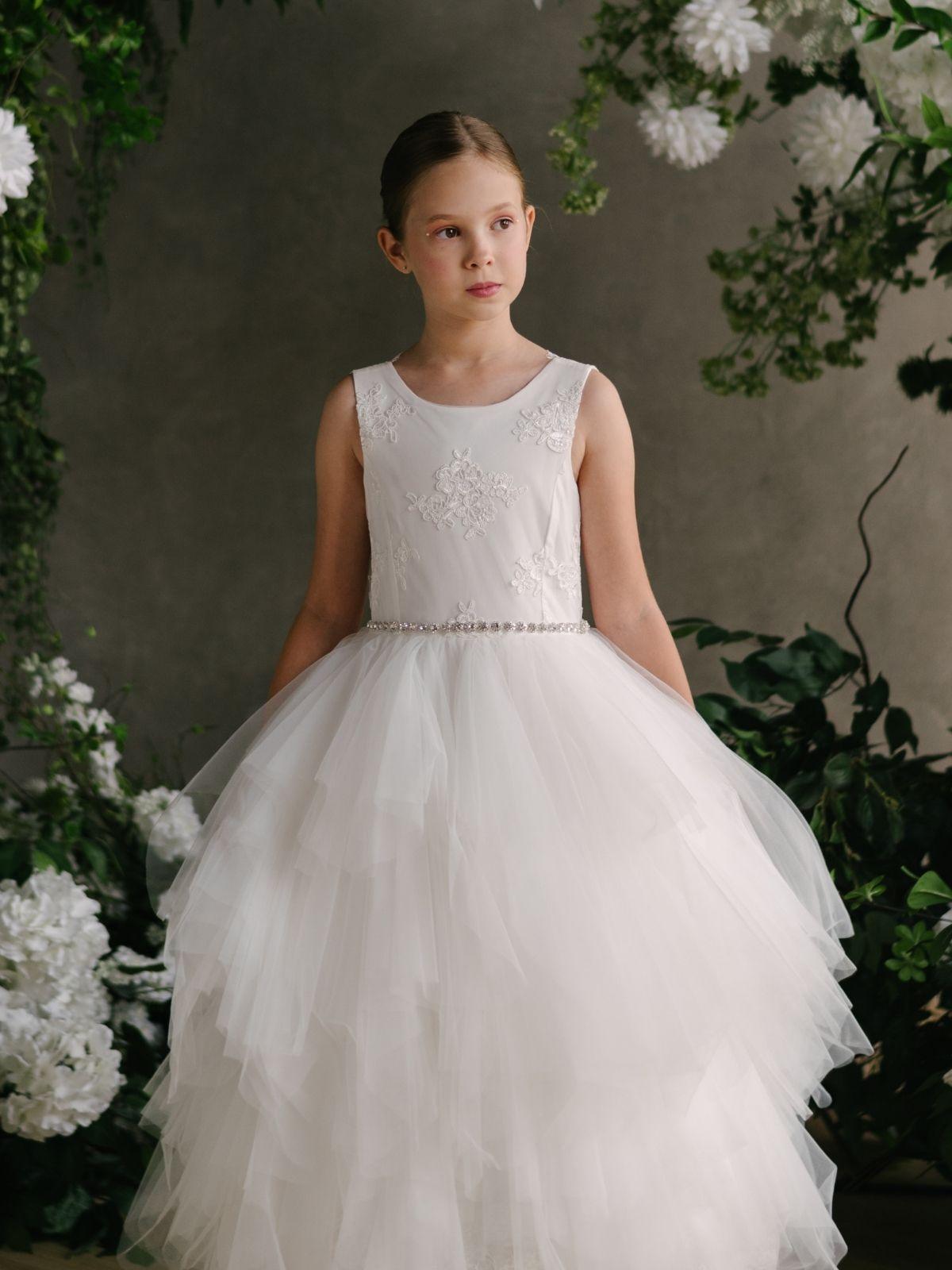 First Communion Communion Dresses Flower Girl Wedding White Dress