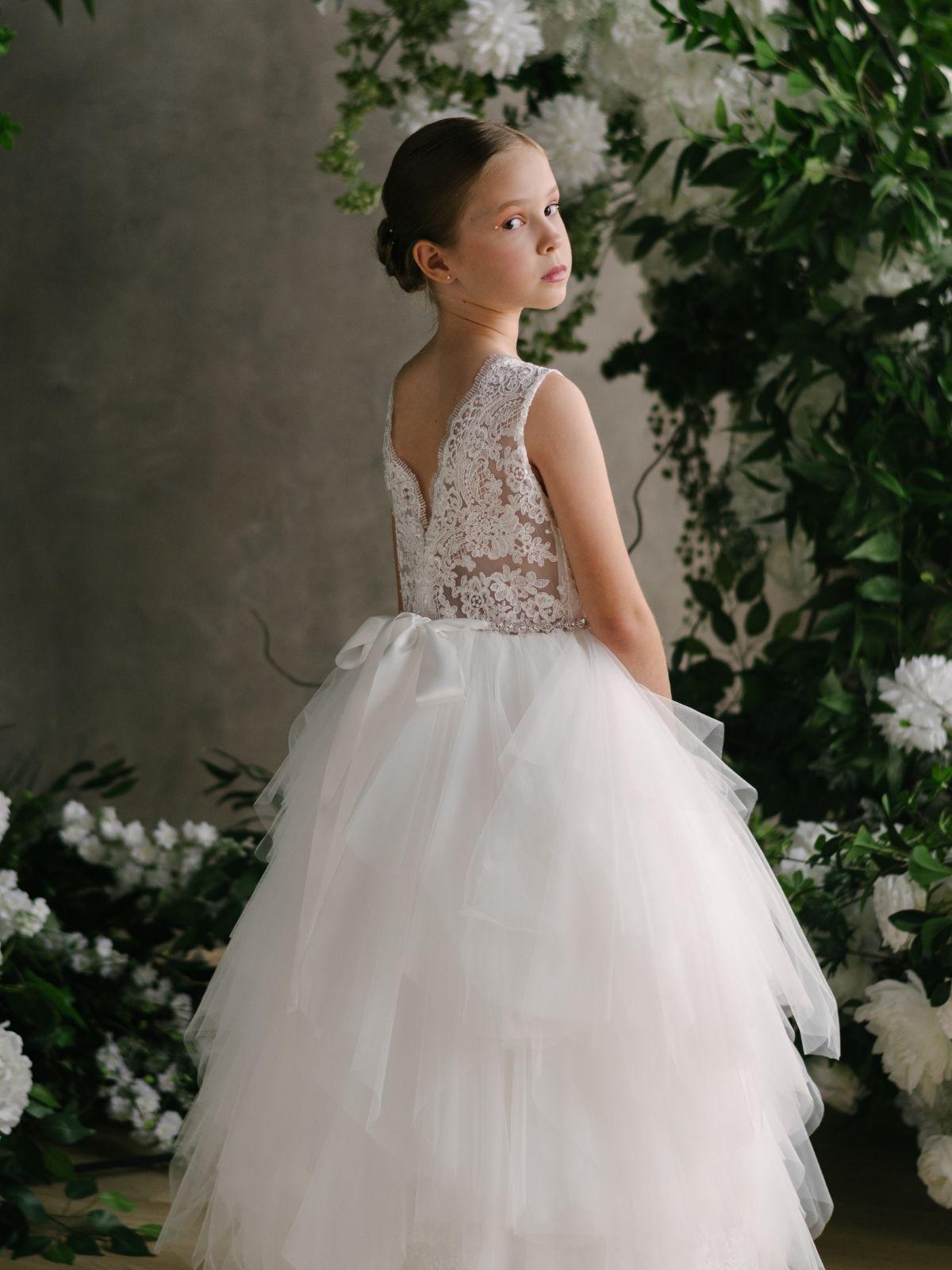 First Communion Communion Dresses Flower Girl Wedding White Dress