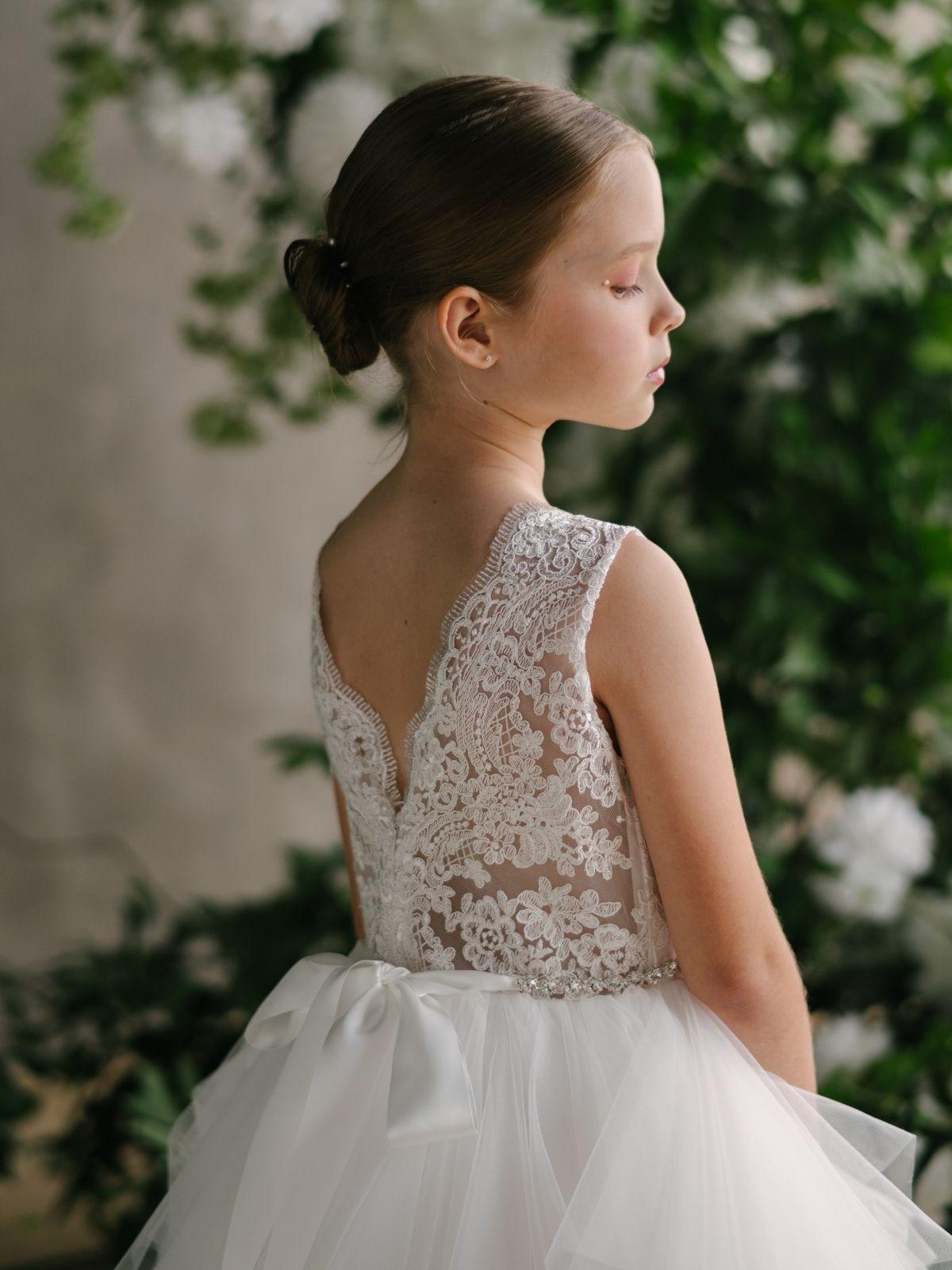 First Communion Communion Dresses Flower Girl Wedding White Dress