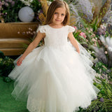 First Communion Flower Girl Wedding White Dress