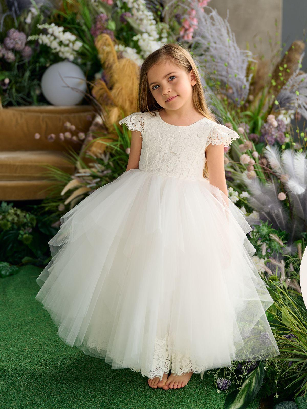 First Communion Communion Dresses Flower Girl Wedding White Dress