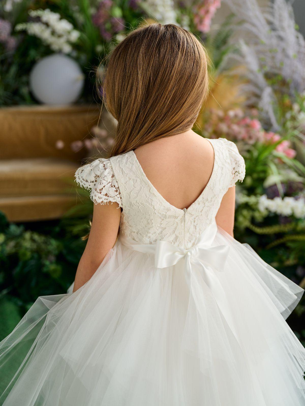 First Communion Flower Girl Wedding White Dress