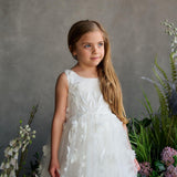 First Communion Flower Girl Wedding White Dress