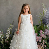 First Communion  Flower Girl Wedding White Dress