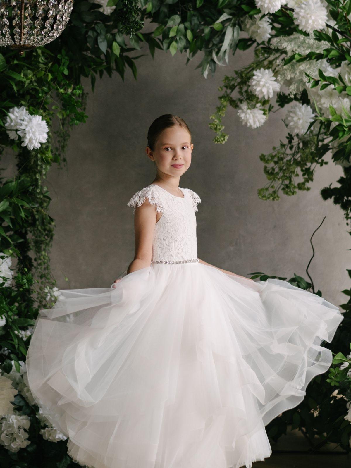 First Communion Communion Dresses Flower Girl Wedding White Dress