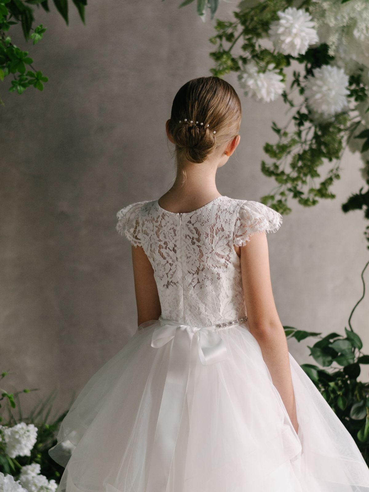 First Communion Communion Dresses Flower Girl Wedding White Dress