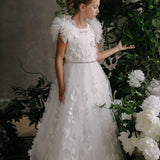 First Communion Flower Girl Wedding White Dress