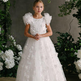 First Communion Communion Dresses Flower Girl Wedding White Dress