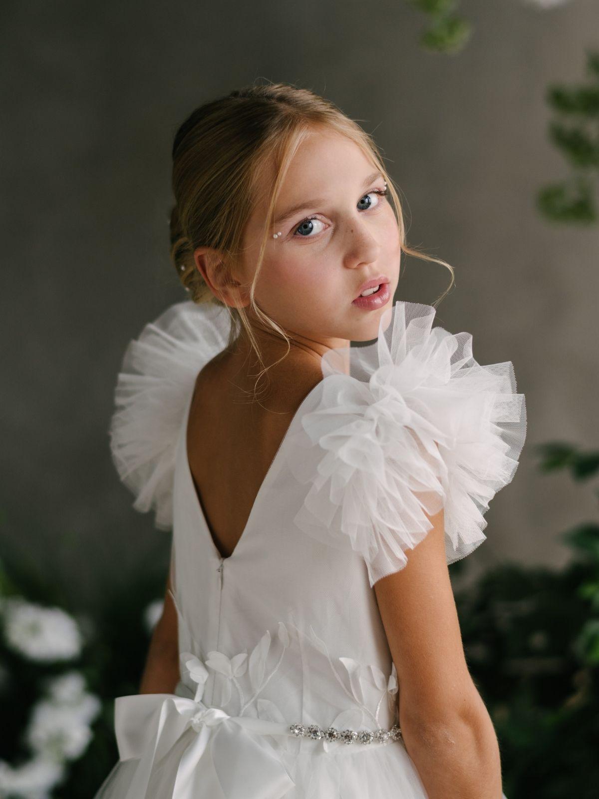 First Communion Communion Dresses Flower Girl Wedding White Dress