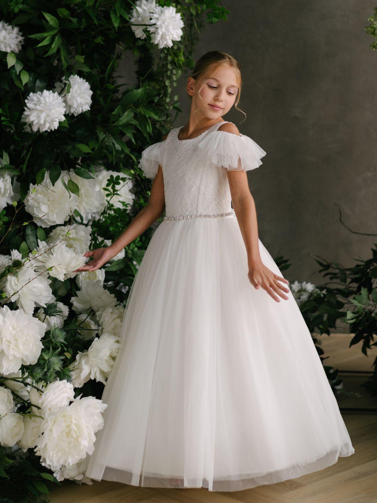 First Communion Communion Dresses Flower Girl Wedding White Dress