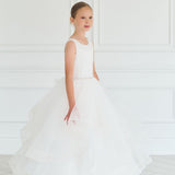 First Communion Flower Girl Wedding White Dress