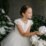 First Communion Flower Girl Wedding White Dress