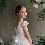 First Communion Flower Girl Wedding White Dress