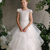 First Communion Flower Girl Wedding White Dress