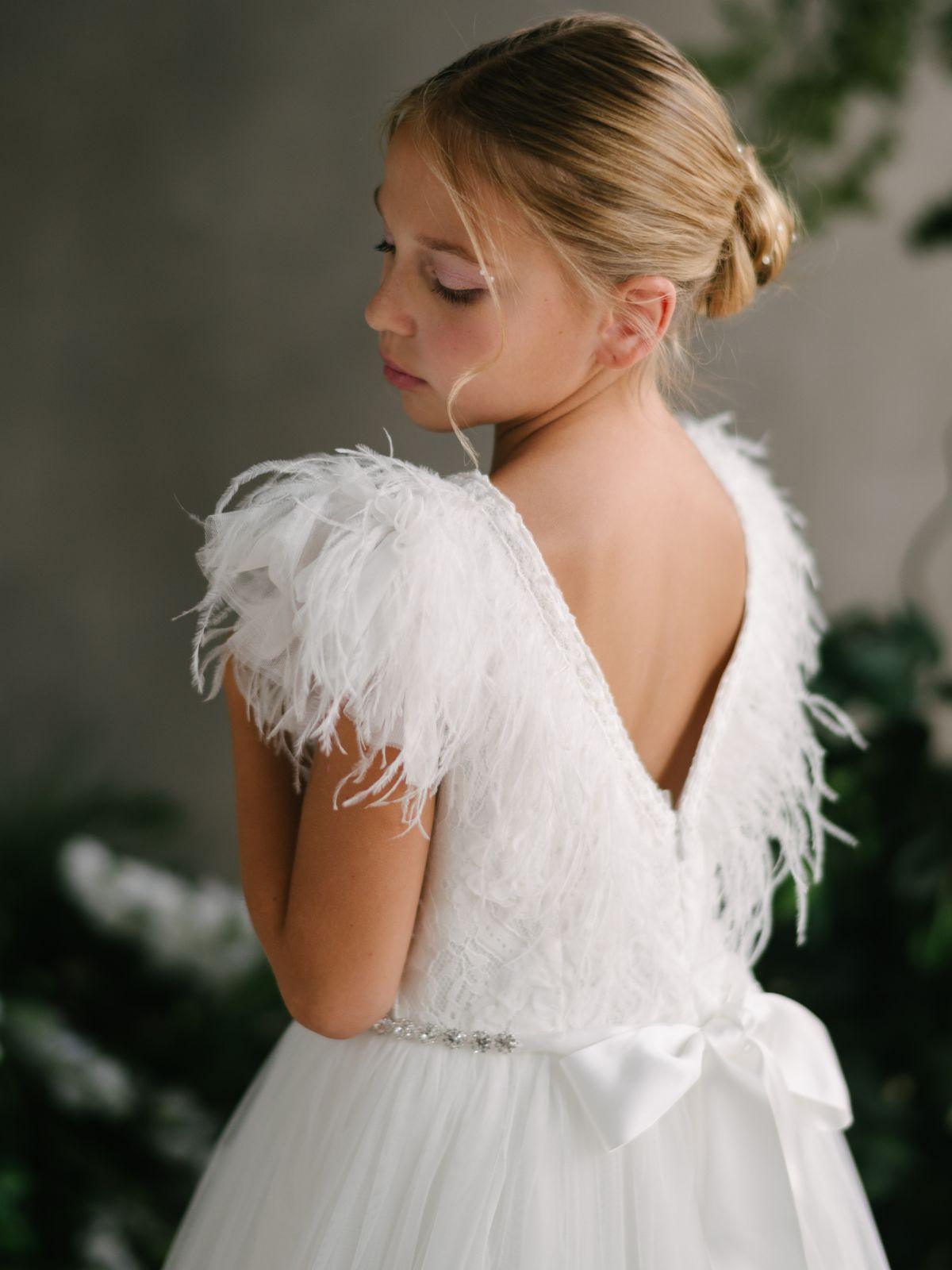 First Communion Communion Dresses Flower Girl Wedding White Dress