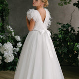 First Communion Communion Dresses Flower Girl Wedding White Dress