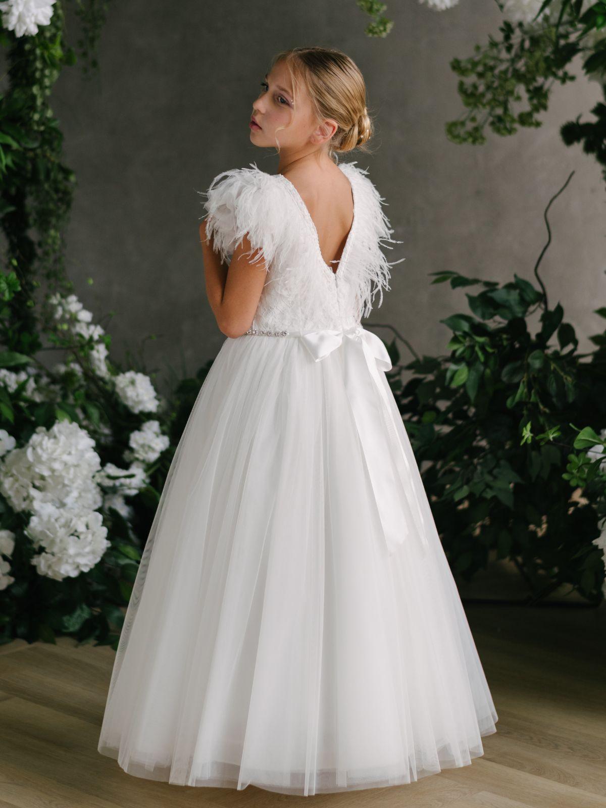 First Communion Communion Dresses Flower Girl Wedding White Dress