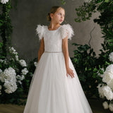 First Communion Communion Dresses Flower Girl Wedding White Dress
