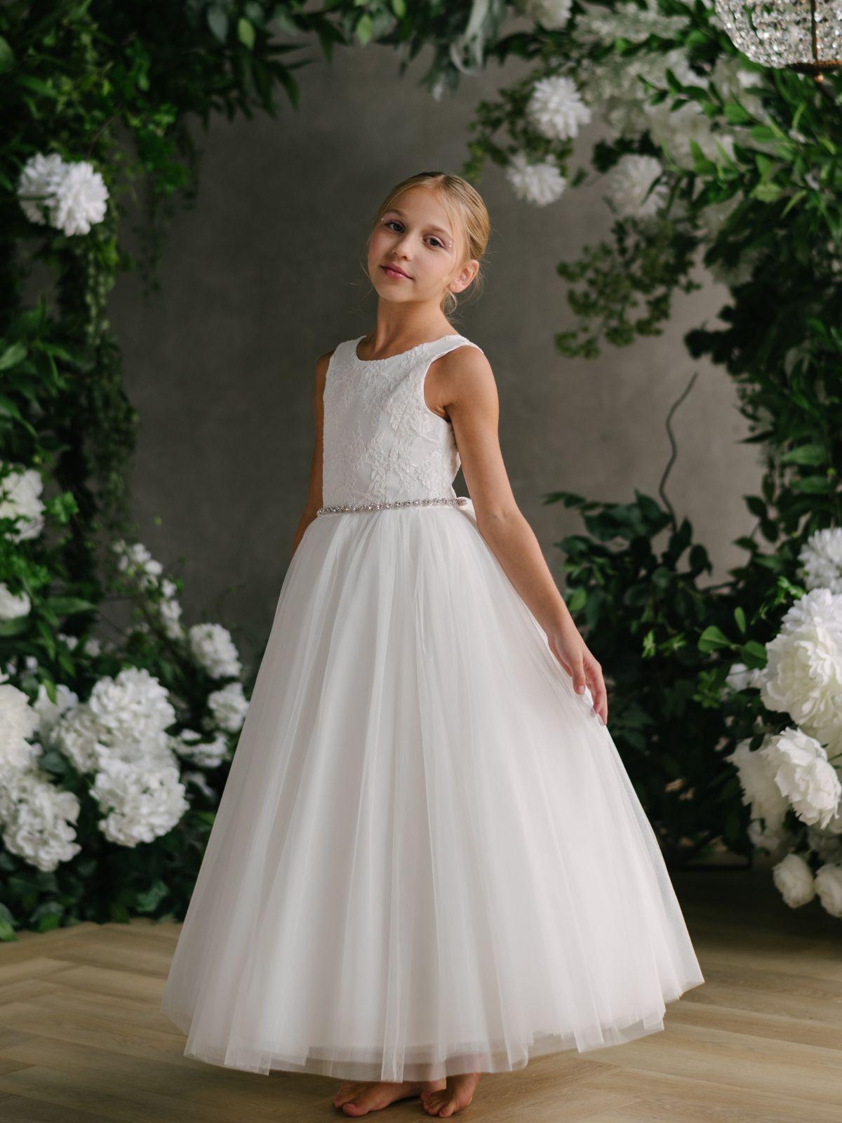 First Communion Communion Dresses Flower Girl Wedding White Dress