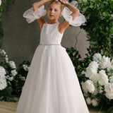 First Communion Communion Dresses Flower Girl Wedding White Dress