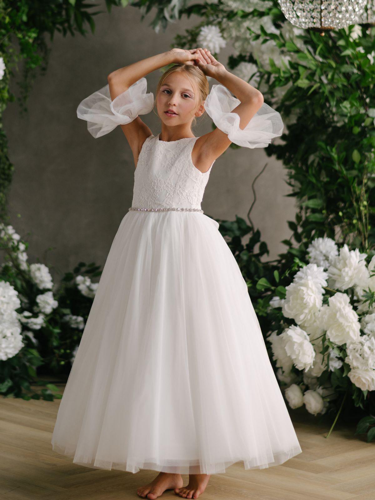 First Communion Communion Dresses Flower Girl Wedding White Dress