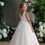 First Communion Communion Dresses Flower Girl Wedding White Dress
