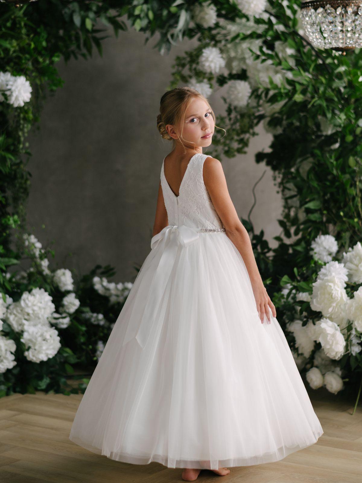 First Communion Communion Dresses Flower Girl Wedding White Dress