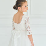 First Communion Flower Girl Wedding White Dress