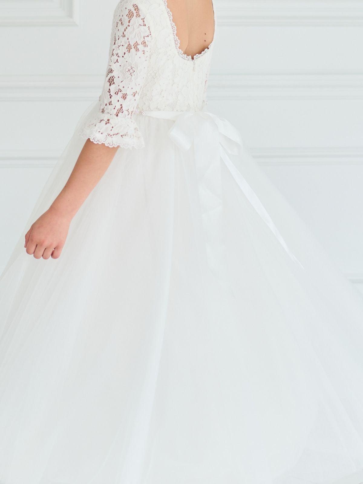 First Communion Communion Dresses Flower Girl Wedding White Dress