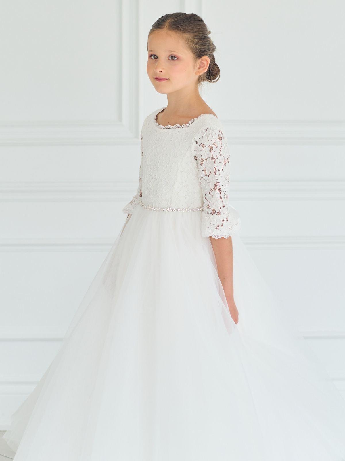 First Communion Communion Dresses Flower Girl Wedding White Dress