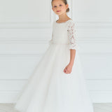 First Communion Communion Dresses Flower Girl Wedding White Dress