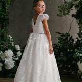 First Communion Flower Girl Wedding White Dress