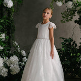 First Communion Flower Girl Wedding White Dress