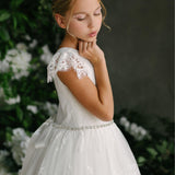 First Communion Flower Girl Wedding White Dress