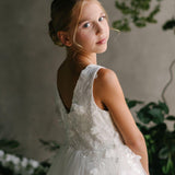 First Communion Flower Girl Wedding White Dress