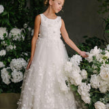 First Communion Flower Girl Wedding White Dress
