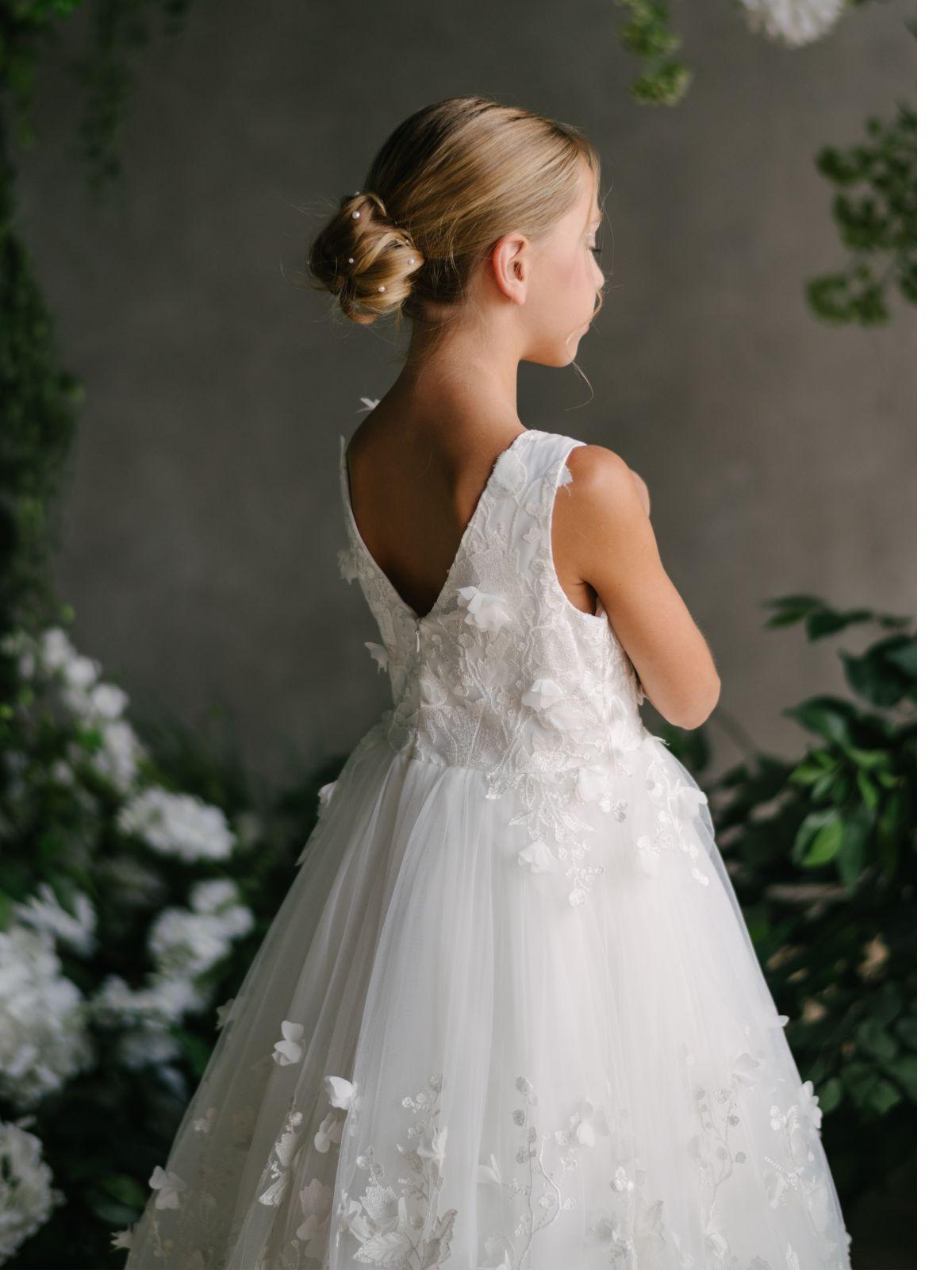 First Communion Communion Dresses Flower Girl Wedding White Dress