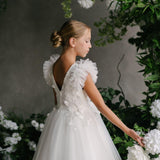 First Communion Communion Dresses Flower Girl Wedding White Dress