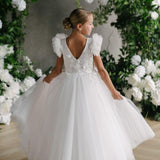 First Communion Communion Dresses Flower Girl Wedding White Dress